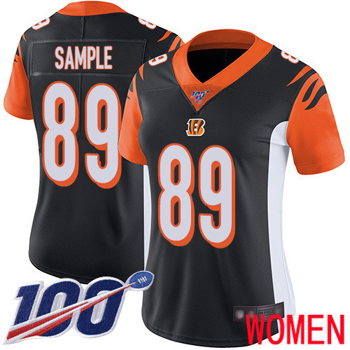 Cincinnati Bengals Limited Black Women Drew Sample Home Jersey NFL Footballl 89 100th Season Vapor Untouchable